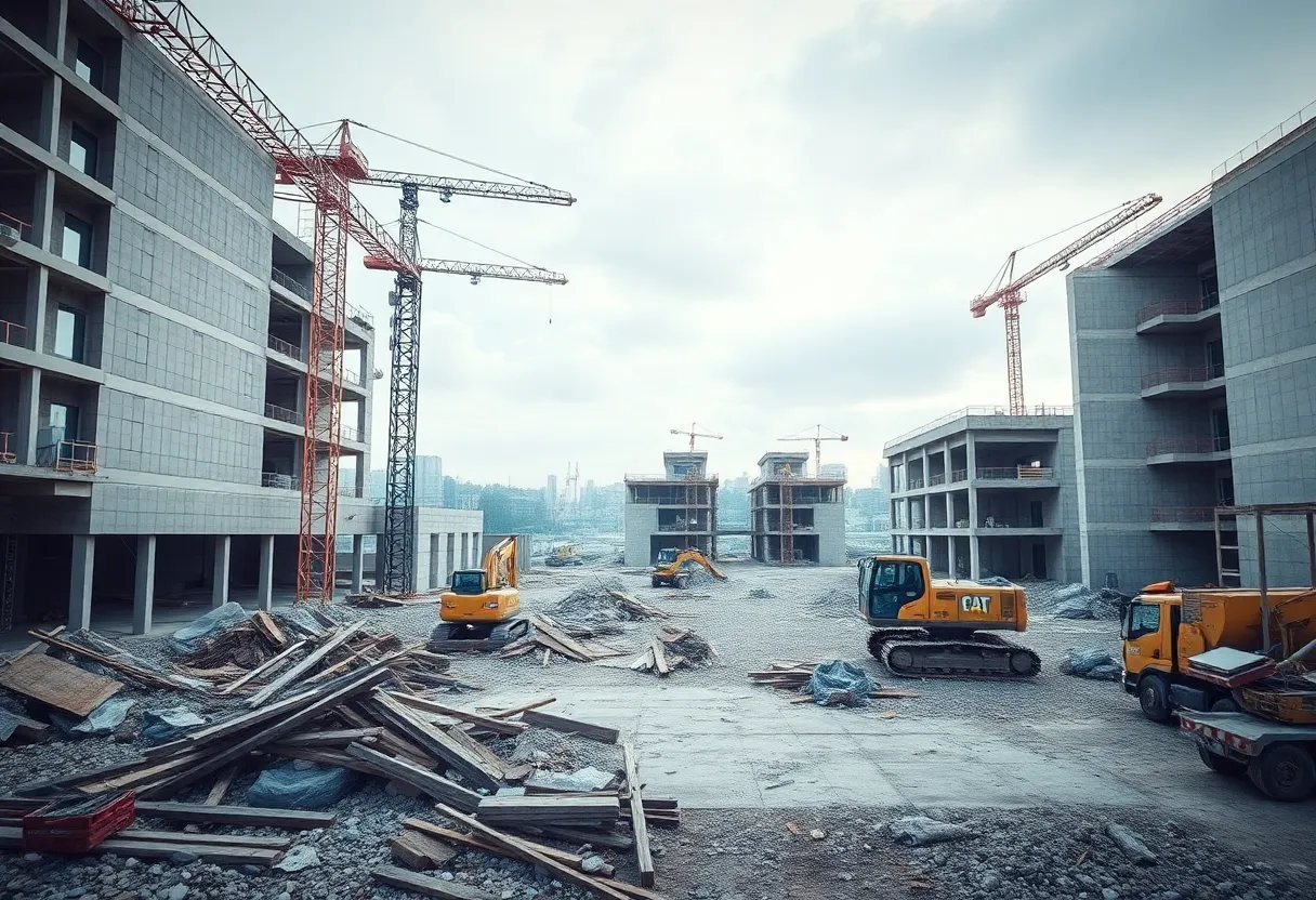 Digital twin simulation of demolition waste management