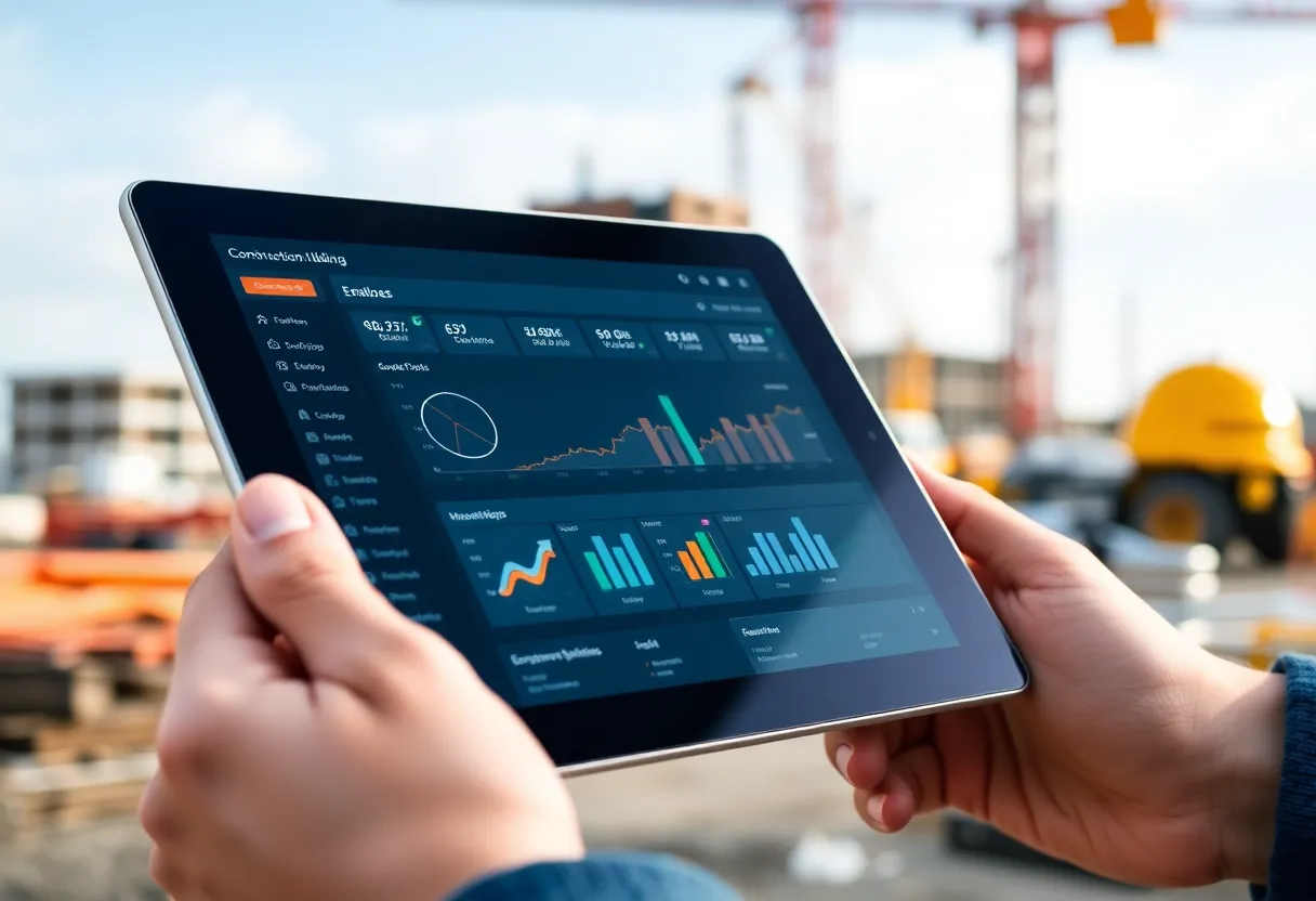 Screenshot of ProfitDig Version 3.0 construction bidding application interface