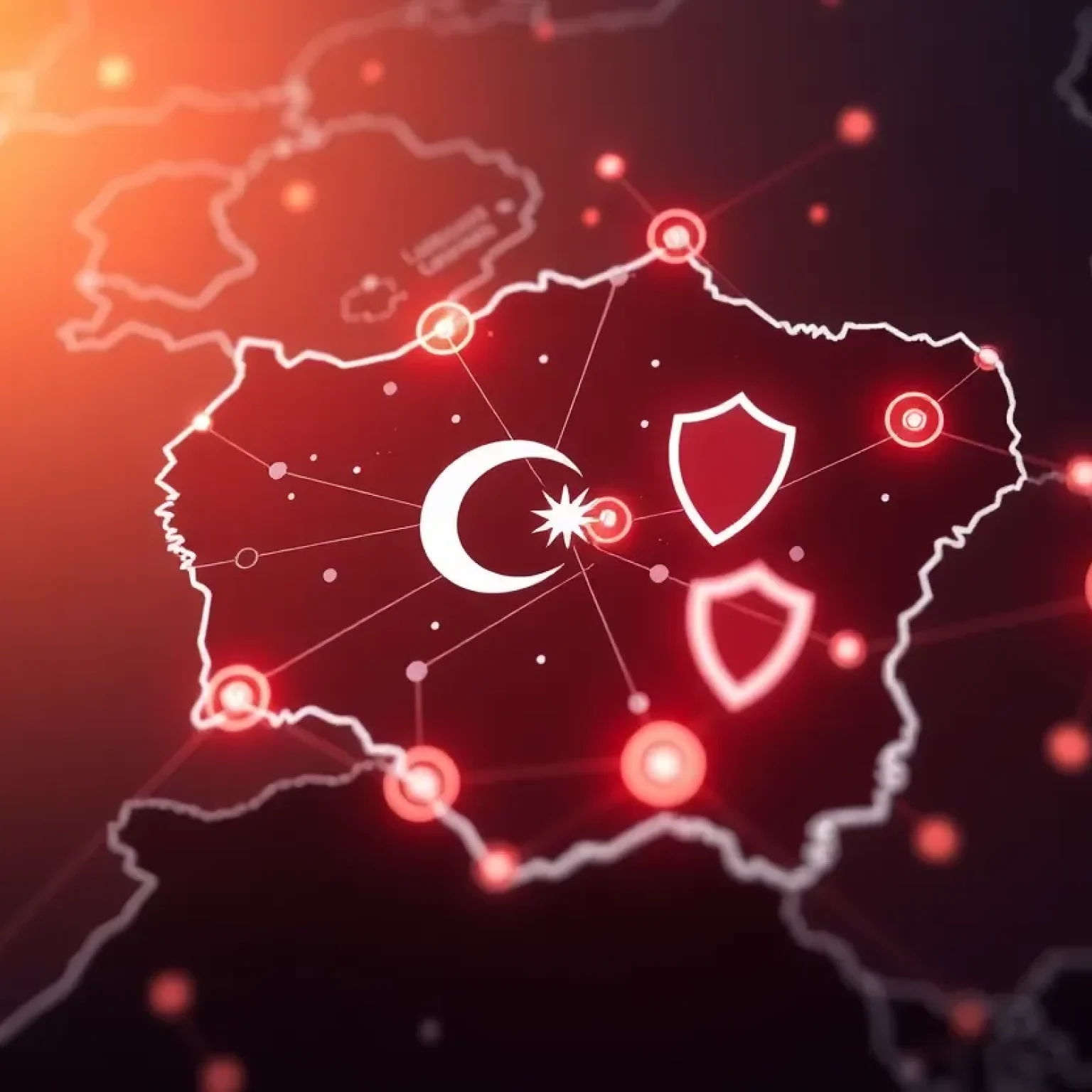 Digital security networks illustrating cybersecurity enhancements in Azerbaijan and Georgia