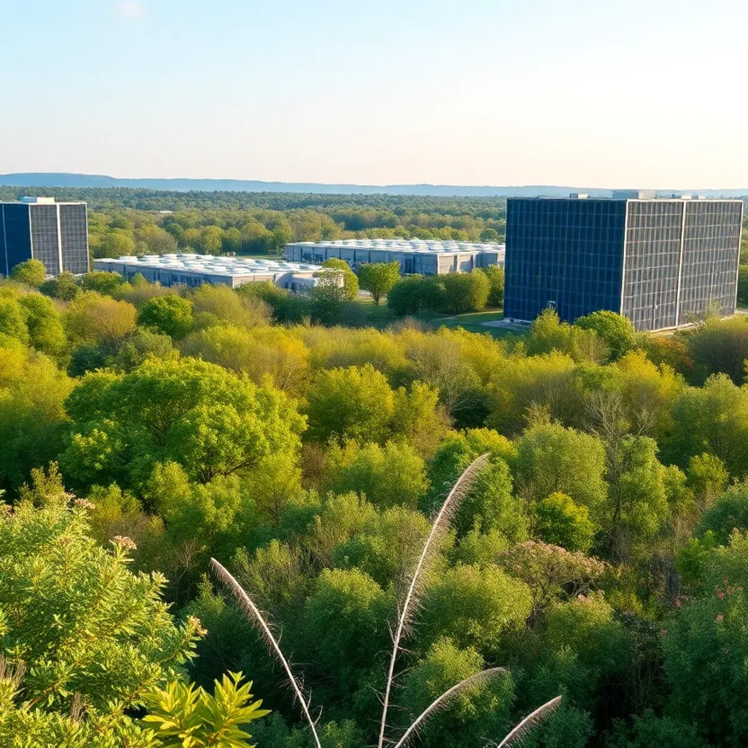 Data centers in Georgia surrounded by greenery