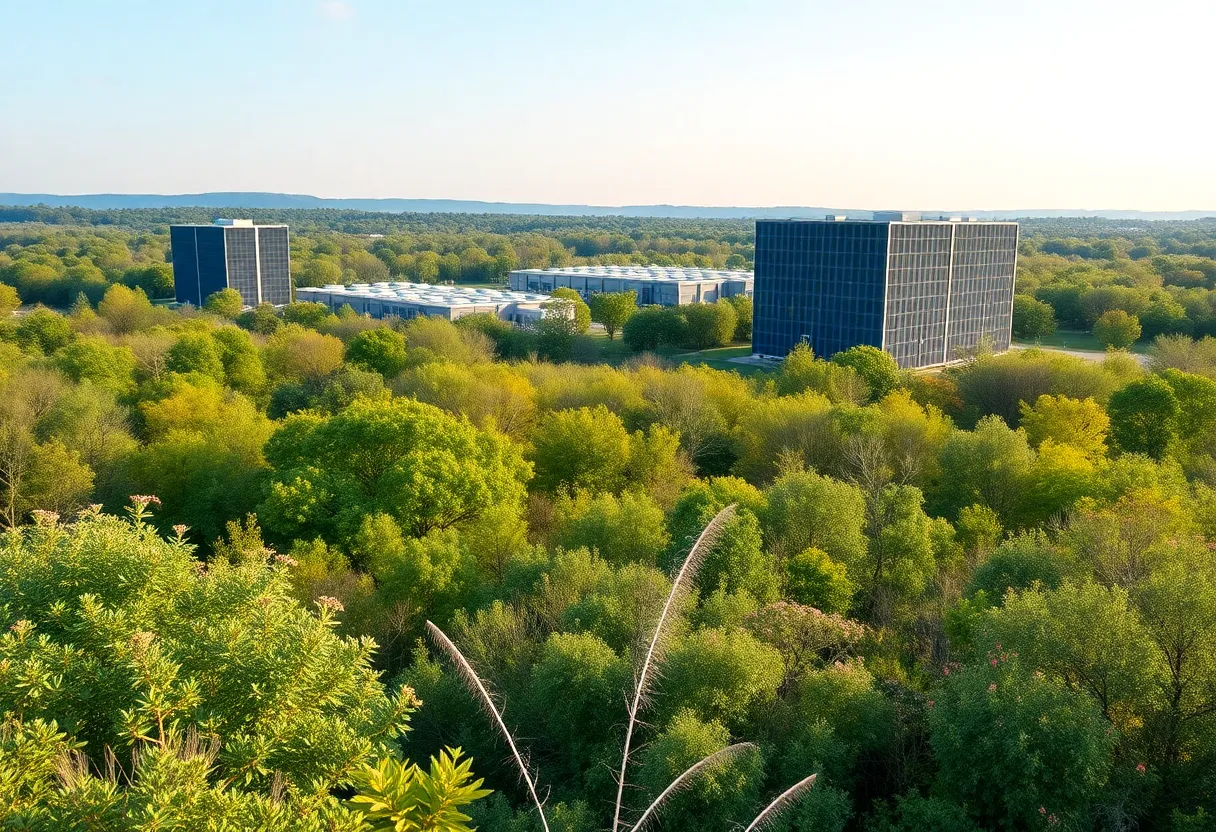 Data centers in Georgia surrounded by greenery