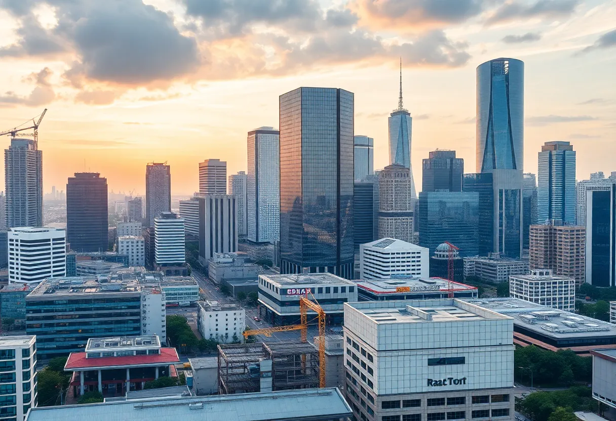 Urban skyline of Georgia symbolizing economic growth and sustainability