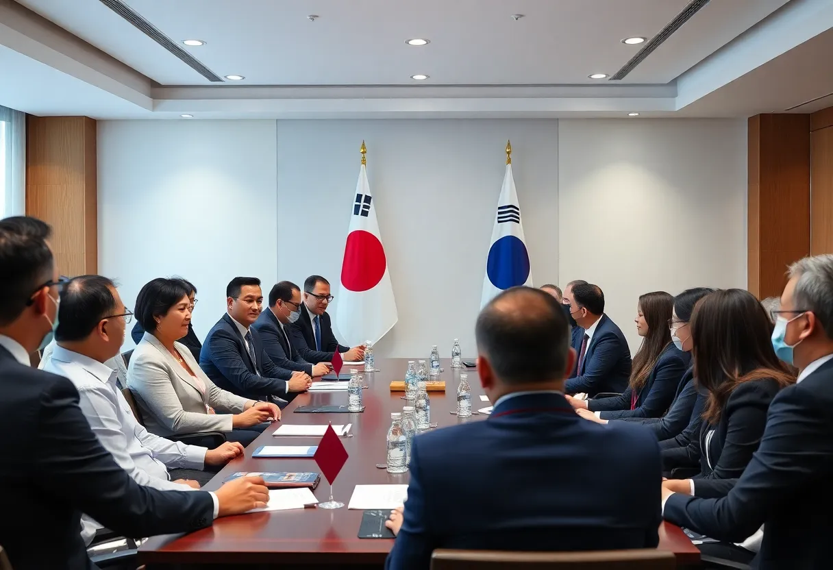 Business meeting focused on Korean investments in Georgia