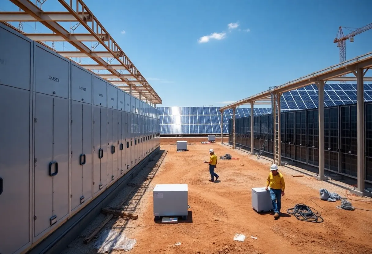 Construction site of Georgia Power's Battery Energy Storage System