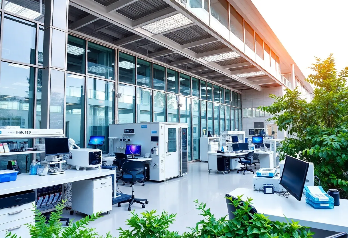 Exterior view of Georgia Tech research hub in Atlanta