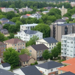 Urban landscape in Georgia showcasing affordable housing