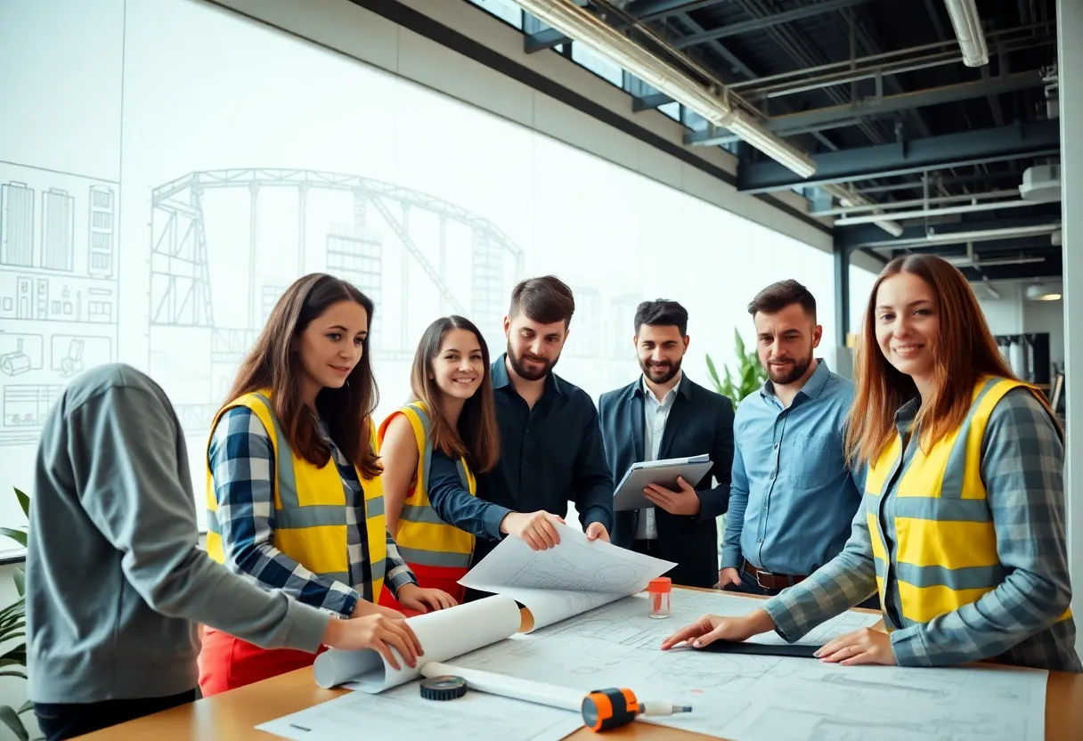 Hussey Gay Bell team collaborating on infrastructure projects