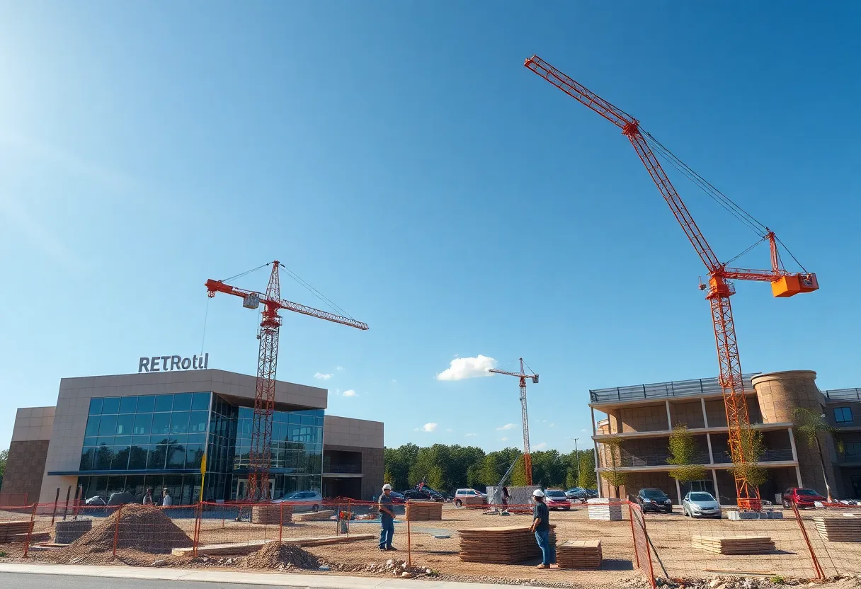 Construction of Rural King store in Georgia