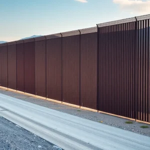 A view of the Smart Wall construction featuring modern technology