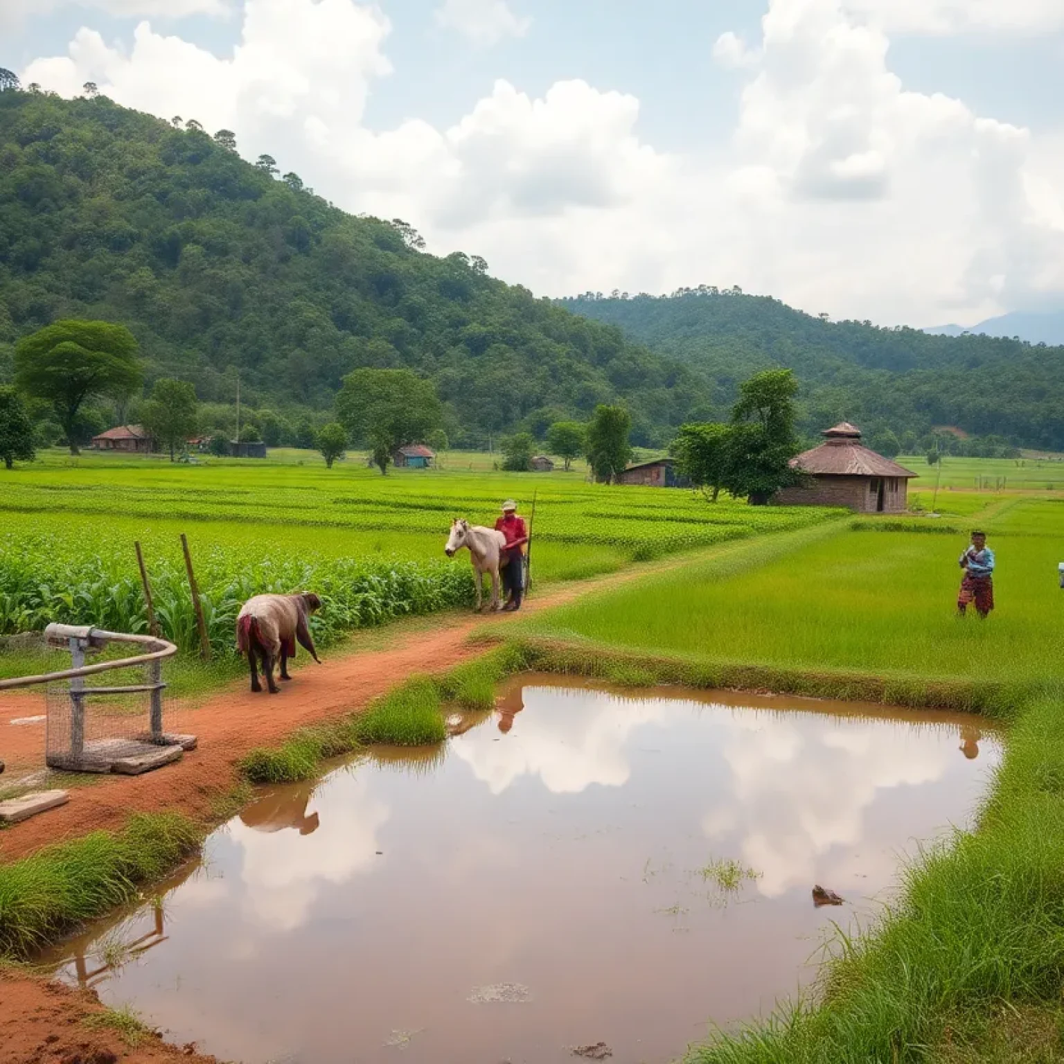 Upgraded rural water supply system in Georgia