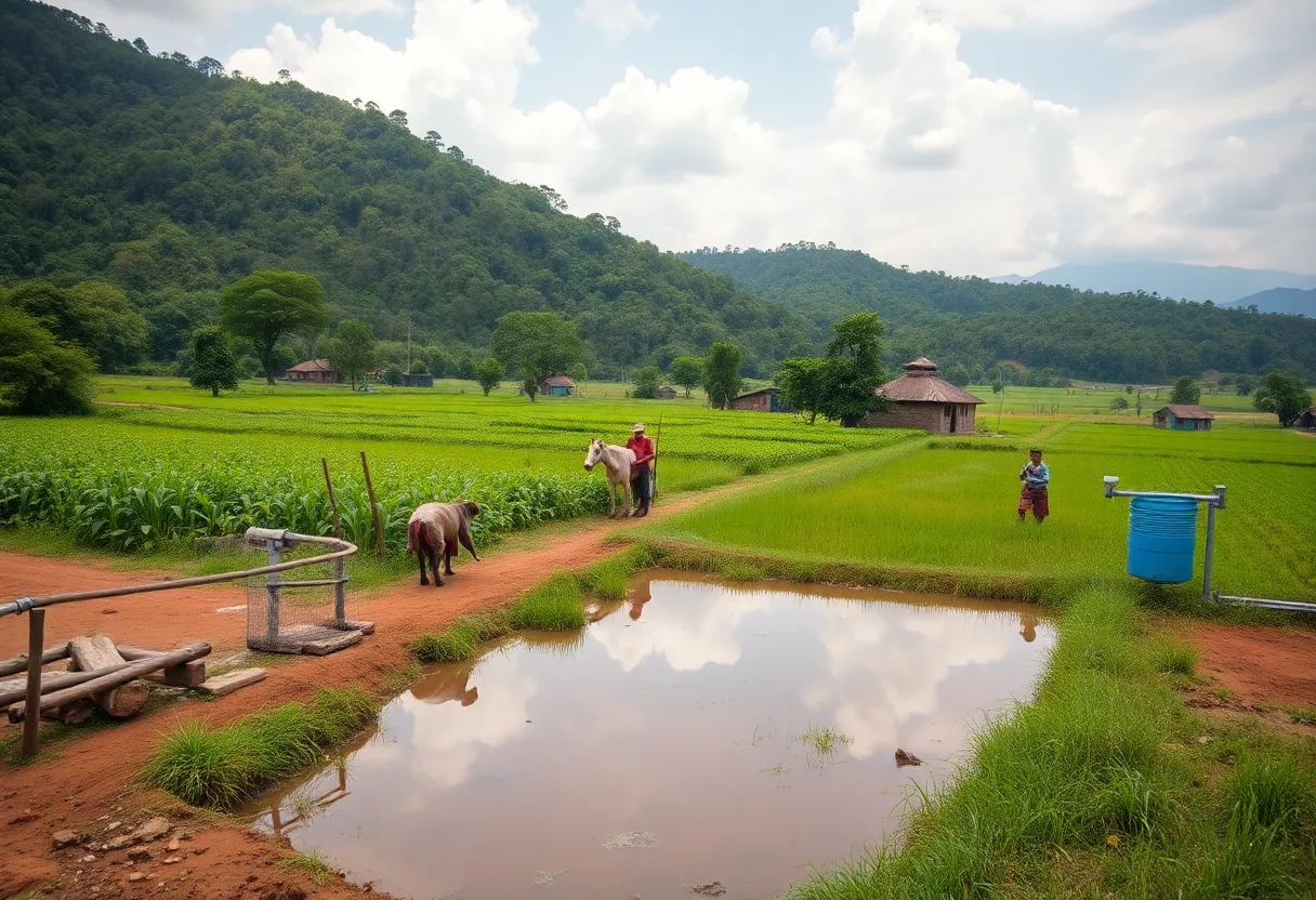 Upgraded rural water supply system in Georgia